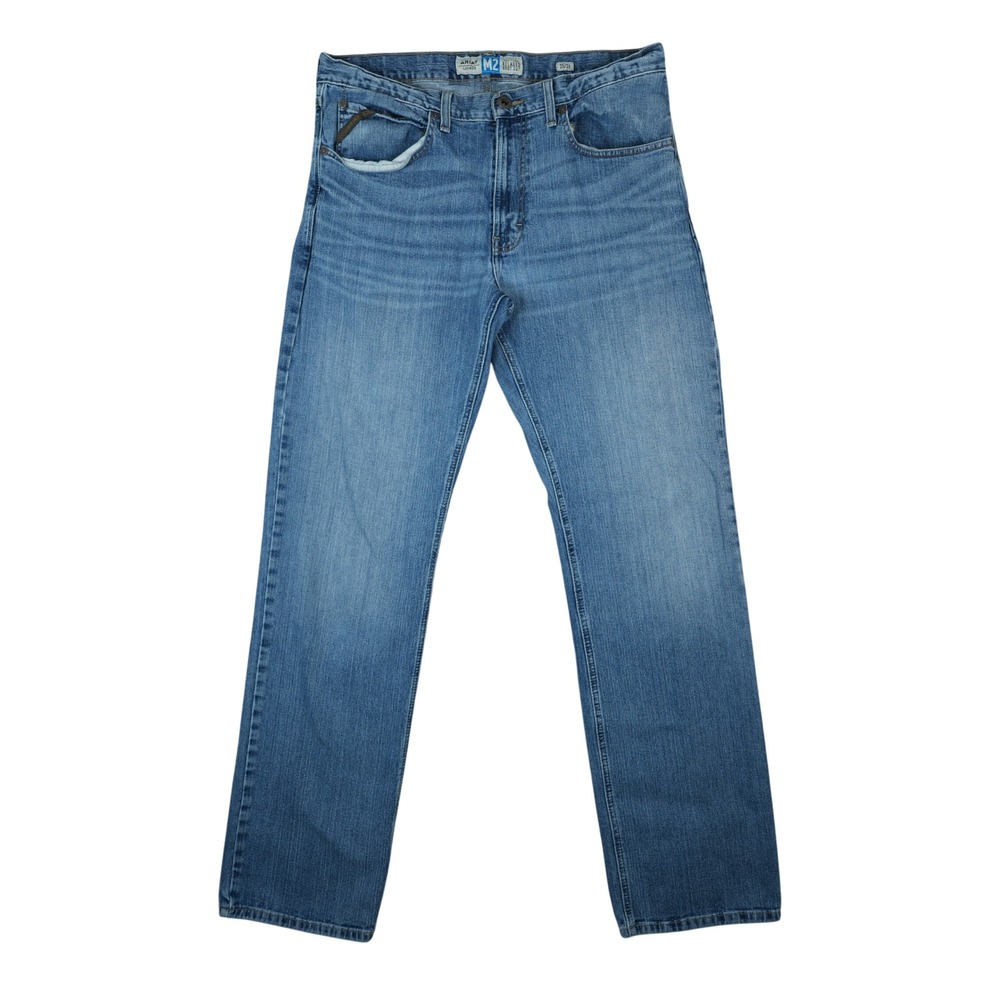 Ariat Jeans M2 Legacy Brandon Relaxed Bootcut Mens 35/36 Blue Stretch Western
